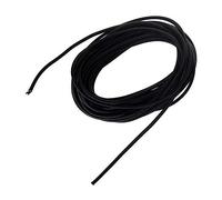 PARACORD PLANET Cuerda elástica de 1/4 pulgadas x 10 pies, color negro, cuerdas elásticas, cuerda de choque de grado marino, cuerda de camping, coche automotriz