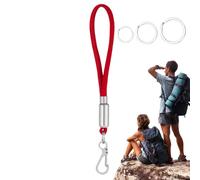 PARACORD PORCORMA PARA CLAVES, HOMBRE PARACORD KEYQUITA DE , Paracord Clip Lanyard Heavy Duty, Soporte para la insignia, carabinador de cuerda de paracaídas, 3 anillos de llave, gancho de clip