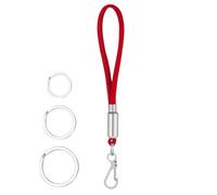 PARACORD PORCORMA PARA CLAVES, HOMBRE PARACORD KEYQUITA DE - Pesado de servicio pesado silbatos de cordón,Carabinador de cuerda de paracaídas, gancho de clip de bloqueo de hebilla con 3 anill