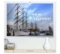 Parade der Windjammer - 2026 (hochwertiger Premium Wandkalender 2026 DIN A2 quer), Kunstdruck in Hochglanz: Eindrücke einer Segelepoche der Segler, Schoner, Brigg, Bark und Vollschiff
