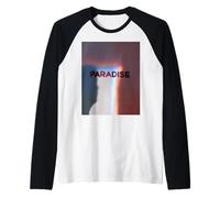 Paradise Aesthetic Retro Lo-Fi Glitch Dreamcore Art Camiseta Manga Raglan
