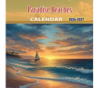 Paradise Beaches Calendar 2026-2027: 18 Month Planner To Keep You On Track from Sep 2026 to Dec 2027,Square 8.5 x 8.5 Inches Gift For Organizing & Planning