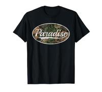 Paradise Camouflage Camo Classic Aesthetic Design Camiseta