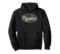 Paradise Camouflage Camo Classic Aesthetic Design Sudadera con Capucha