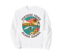 Paradise Found Aloha Hawaii Surf Wave Tropical Island Atardecer Sudadera