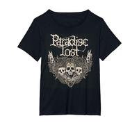 Paradise Lost - 'Calavera gótica' Camiseta, Mujer Tallas Grandes, Negro, 4XL Grande