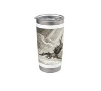 Paradise Lost Gustave Dore Satans Fall Vaso térmico de acero inoxidable de doble pared