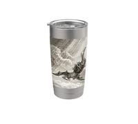 Paradise Lost Gustave Dore Satans Fall Vaso térmico de acero inoxidable de doble pared