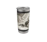 Paradise Lost Gustave Dore Satans Fall Vaso térmico de acero inoxidable de doble pared