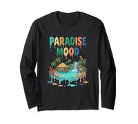 Paradise Mood Tropical Island Summer Vibes Manga Larga
