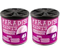 PARADISE SCENTS Paradise PER80124 Perfumador Lata Chicle, Color Lila, 100 gr (Paquete de 2)