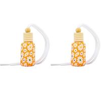 PARADISE SCENTS PERFUMADOR Botella CERÁMICA Flower AZAHAR 8ML (Paquete de 2)
