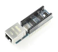 Paradisetronic.com Ethernet Shield Expansion para Arduino Nano con Controlador ENC28J60, RJ45, p. para Aplicaciones de Servidor Web, Internet de Las Cosas (IoT)