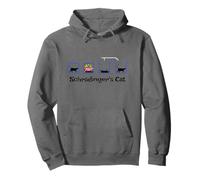 Paradoja de superposición cuántica del diseño del Gato de Schrödinger Sudadera con Capucha