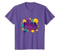 Paraeducadores Extraordinarios: Personal de Apoyo Excepcional Camiseta, Niños, Morado Jaspeado, 2 años