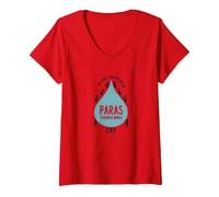 Paraeducadores: Sin Paras los Maestros llorarían Camiseta Cuello V, Mujer, Rojo, L