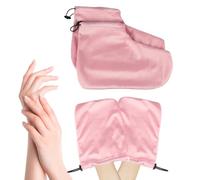 Paraffin Gloves on Hands, Hand Spa Gloveds Set, Elastic Opening Breathable Soft Foot Covers, Warming Hydrating Cream Treatmenst, Sleeping Heated Gloves for Ladies