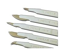 Paragon - Bisturí desechable, estéril, tamaño no. 21, acero inoxidable, refuerzo de protección de la hoja, paquete de 10 bisturís en sobres individuales