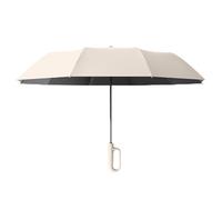 Paraguas automático con hebilla en Protección solar UPF 50+, Color crema., Se référer au descriptif