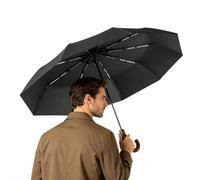 Paraguas Automático De Apertura Y Cierre,Impermeable Y Protección UV - Paraguas Portátil Para Lluvia | para Hombres Viajeros Estudiantes Desplazamiento Diario Viaje Negocio Vacaciones Deportes Golf Mo
