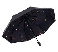 Paraguas automático plegable de doble uso, sombrilla soleada viaje, portátil, protector solar for chica, soporte for tormenta nieve