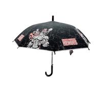 eplusm AVENGERS VENDETTA - Paraguas Cúpula Manual, 8 Paneles, Varillas Metálicas, Cómodo y Versátil, Calidad y Resistencia, 43 cm, Material Poliéster