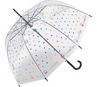 Paraguas Benetton automático con forma de campana transparente - Dip Dye, 105 cm