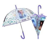 Paraguas con diseño Disney Frozen II, Paraguas para niñas, diámetro Aprox. 74 cm, Apertura automática y Estructura de Fibra de Vidrio, compañero Ideal para días lluviosos