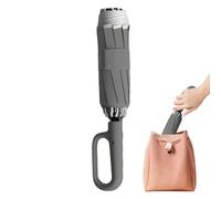 Paraguas Con Hebilla De Anillo - Paraguas Plegable Automático A Prueba De Viento Con Cierre Inverso | Paraguas Plegable Portátil | Paraguas Deportivo A Prueba De Viento Para Acampar, Picnic, Viajes