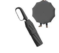 Paraguas con hebilla de anillos, paraguas plegable para lluvia y sol