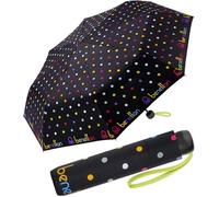Paraguas de bolsillo Benetton Super Mini Dots, Signature Dot Black, 95 cm, Compacto