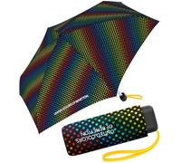 Paraguas de bolsillo Benetton Ultra Mini Flat Dots, Dancing Dots, 88 cm