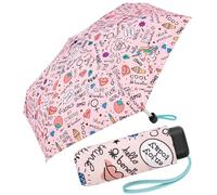 Paraguas de bolsillo Benetton Ultra Mini Flat Dots, femenino, 88 cm