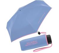 Paraguas de bolsillo Benetton Ultra Mini Flat solid, Mountain Bluebird, 88 cm