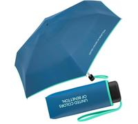 Paraguas de bolsillo Benetton Ultra Mini Flat Solid, Riviera, 88 cm