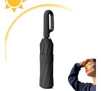 Paraguas de lluvia compactos: paraguas plegables de lluvia de viento, paraguas plegable de viento automático impermeable | Paraguas con hebilla de anillo, suministros de viaje portátiles para