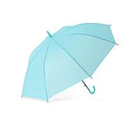 Paraguas De Mango Largo Recto Ligero A Prueba Lluvia Y A Viento Viaje Unisex Simple Fresco Resiste La Tormenta Nieve, Rosa(Blue)