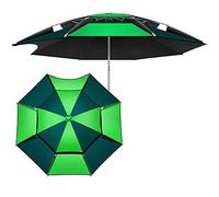 Paraguas de Parasol para Paraguas de Pesca Gruesa, Cubierta Protectora Grande Resistente a la Intemperie con 16 Costillas Resistentes, Paraguas de 360 Grados tratados con UV (tamaño: 240 cm)