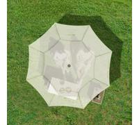 Paraguas de pesca resistente al viento con protección UV, sombrilla de playa con anclaje de arena, poste de aluminio ajustable, paraguas grande de 2,6 m para pescadores (gris)