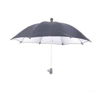 Paraguas de poliéster resistente para cámara, 50 cm, negro (50 cm) | Tamaño compacto de 26 cm, diseño ligero, apto para viajes, fijación rápida, acabado negro