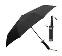 Paraguas de viaje plegable | Techo de protección UV con asa, apertura y cierre automático, paraguas reforzado, para hombre y mujer bajo el sol, lluvia, viajes, exteriores, desplazamientos, viajes de