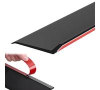 Paraguas del borde exterior de la ventana, Deflector de goma autoadhesivo for ventana, borde goteo lluvia, for puerta, negro, varios tamaños