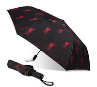 Paraguas del Liverpool FC para adultos y adolescentes, paraguas telescópico plegable compacto y ligero, regalos del Liverpool para él, Negro