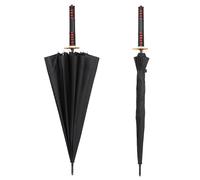 Paraguas Demon Cosplay Anime, Paraguas Samurái Grande Mango Largo, Equipo Lluvia Multifuncional A Prueba Tormentas 16 Huesos, Adecuado para Fanáticos Slayer Cumpleaños De Navidad, Kamado Tanjirou B