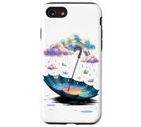 Paraguas Fantasía Lluvia Arcoíris Nubes Barcos de Papel Carcasa para iPhone SE (2020) / 7 / 8