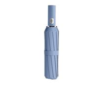 Paraguas grande totalmente automático de 24 huesos, resistente al viento y a los rayos UV, con 3 varillas plegables, doble paraguas for viajes y lluvia for hombres y mujeres Para Mujer Hombre(24 Ribs