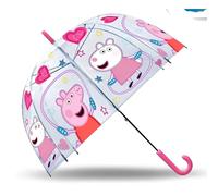 Paraguas infantil campana 46cm transparente Peppa Pig