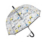 Paraguas infantil con techo de cúpula, diseño ligero, bonito y divertido, paraguas para el viento y la lluvia, paraguas en forma de campana transparente, regalos para niños, S
