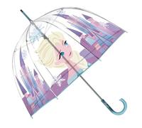 Paraguas infantil, diferentes modelos. Paraguas EVA transparente, 8 paneles, diámetro 67 cm, forma de burbuja, apertura manual.Mango con impresión. (FROZEN)