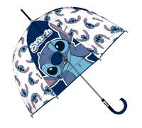 Paraguas infantil, diferentes modelos. Paraguas EVA transparente, 8 paneles, diámetro 67 cm, forma de burbuja, apertura manual.Mango con impresión. (STITCH)